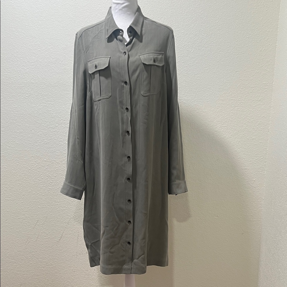 Odille Olive Green Midi Dress